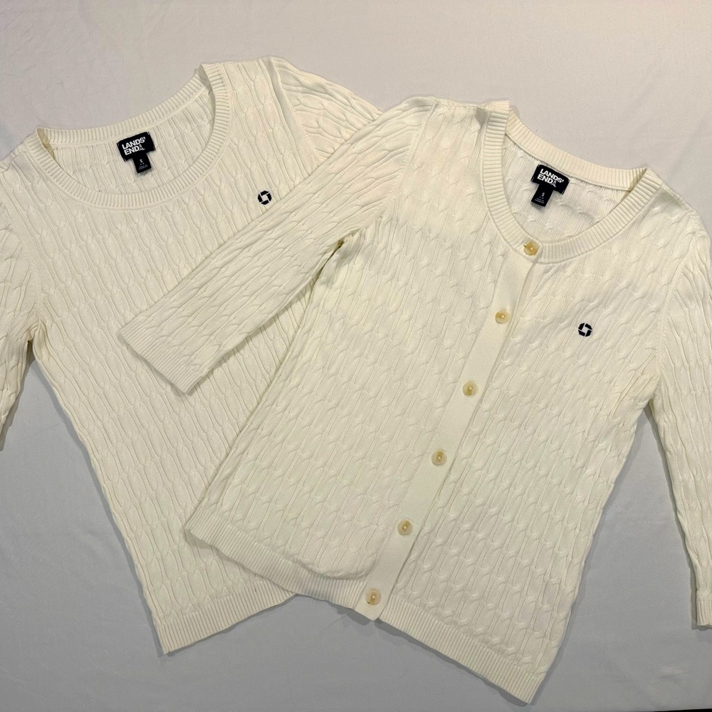 Chase rib sweater and button-down cardigan